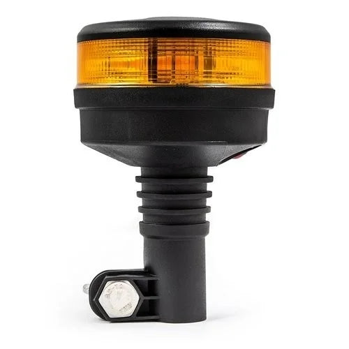 TRALERT - Faro rotante a LED | ambra con lente ambra | R65 | 12-24v | base DIN