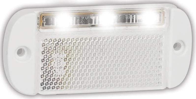 Tralert LED Autolamps - Fanale di segnalazione a LED bianca | 12-24v | 50 cm. di cavo