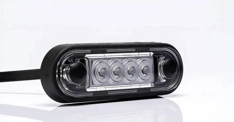 Tralert Fristom - fanale di segnalazione a LED bianca | 12-24v | 15 cm. di cavo