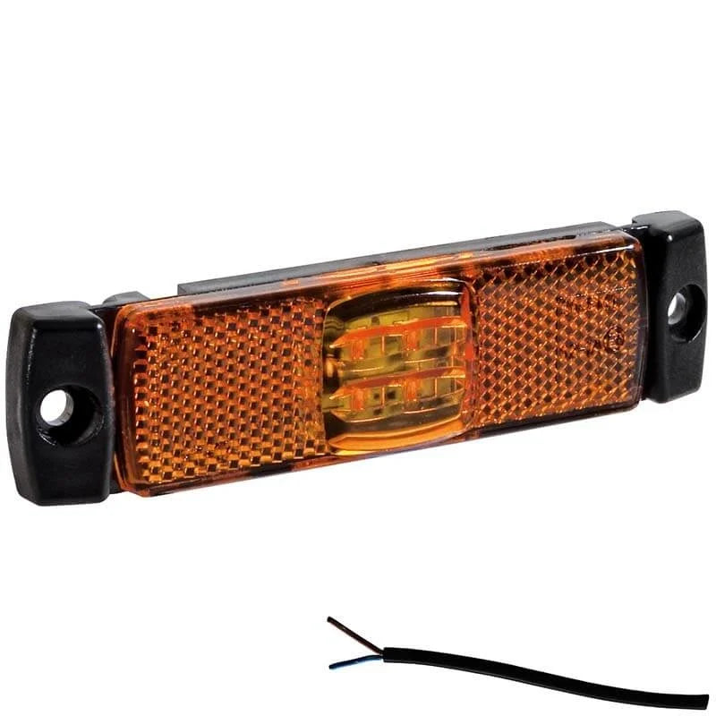 Tralert Fristom - Fanale di segnalazione a LED ambra | 12-24v | cavo da 50 cm