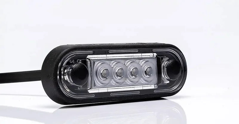 Tralert Fristom - fanale di segnalazione a LED Ambra | 12-24v | 50 cm. di cavo