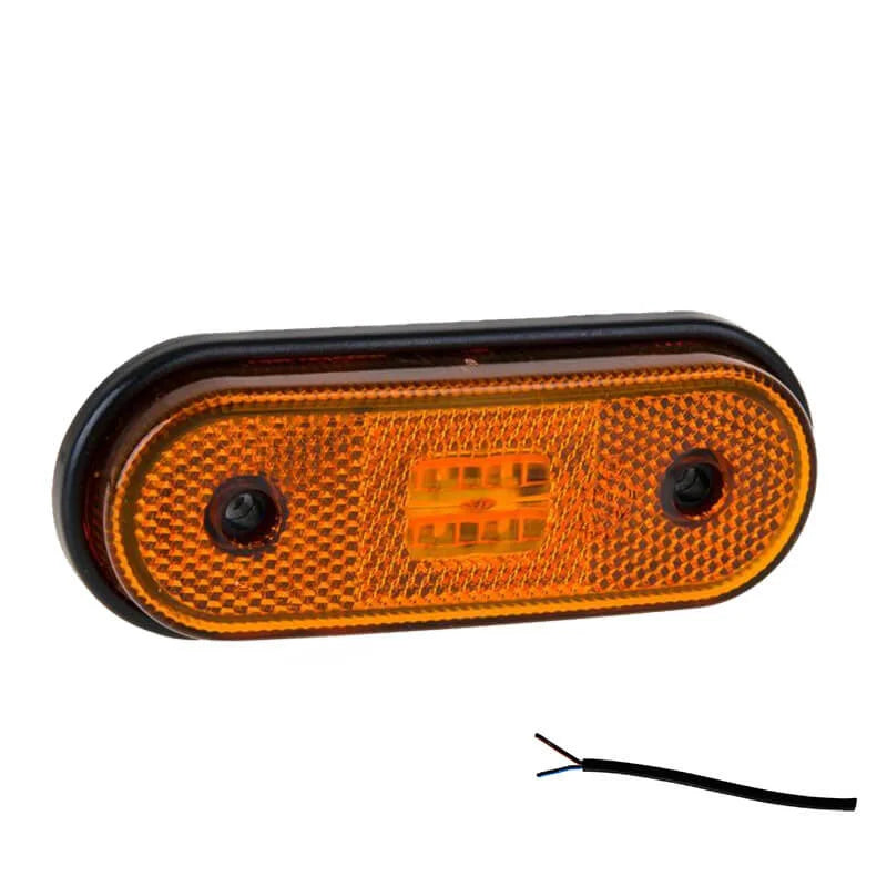 Tralert Fristom - Fanale di segnalazione a LED ambra | 12-24v | 50 cm. di cavo