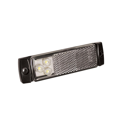 Tralert LED Autolamps - Fanale di segnalazione a LED bianca | 12-24v | 50cm. di cavo