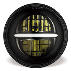 LED HEADLIGHT 5.75" HOUSING WITH BLACK POSITION