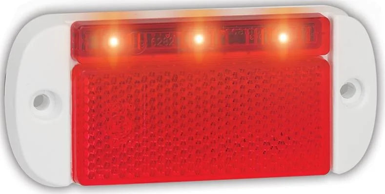 Tralert LED Autolamps - Fanale di segnalazione a LED rossa | 12-24v | 50 cm. di cavo