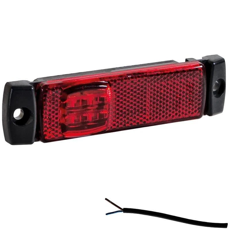Tralert Fristom - Fanale di segnalazione a LED rossa | 12-24v | 50 cm di cavo