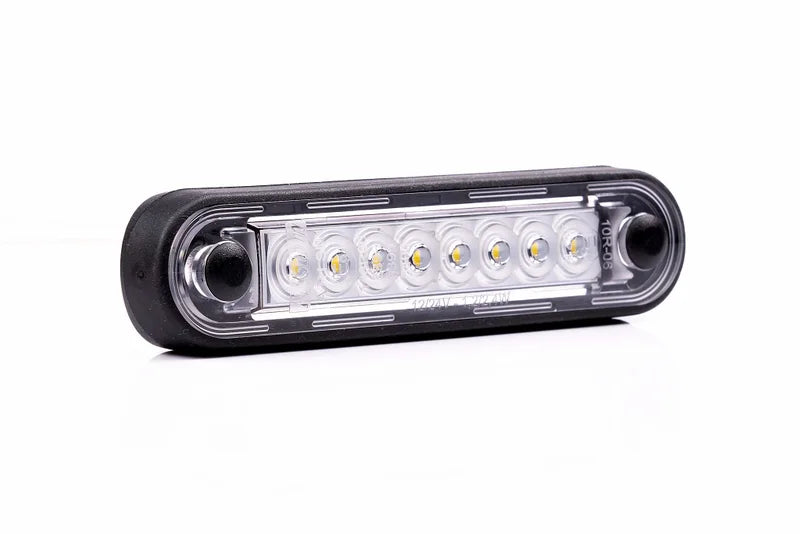 Tralert Fristom - fanale di segnalazione a LED / bianco lungo | 12-24v | 0,15 m. di cavo