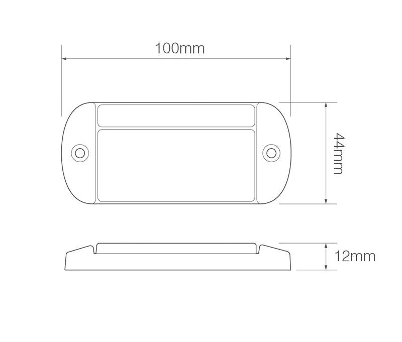 Tralert LED Autolamps - Fanale di segnalazione a LED rossa | 12-24v | 50 cm. di cavo
