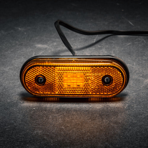 Tralert Fristom - Fanale di segnalazione a LED ambra | 12-24v | 50 cm. di cavo
