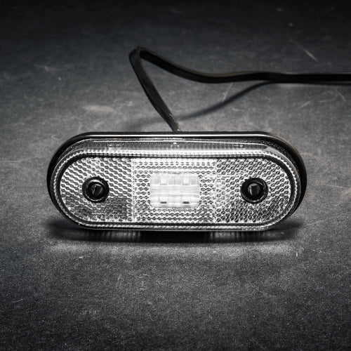 Tralert Fristom - Fanale di segnalazione a LED bianca | 12-24v | 50 cm. di cavo