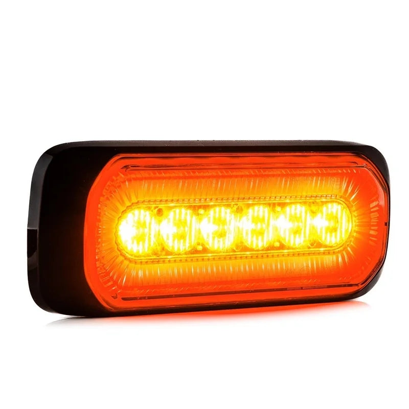 R65 -TRALERT - LED R65 flash + anello Halo, ambra/rosso 12-24v
