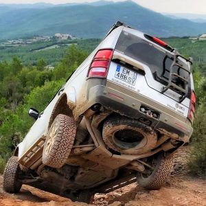 LAND ROVER DISCOVERY 4 2010-16 (todos los motores) 371-Protector protector diferencial trasero + escape