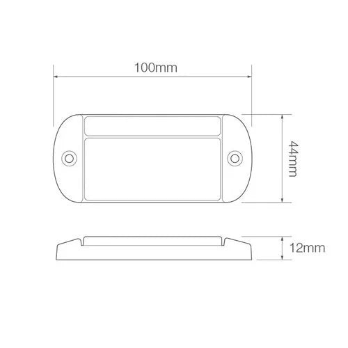 Tralert LED Autolamps - Fanale di segnalazione a LED rossa | 12-24v | 40 cm di cavo