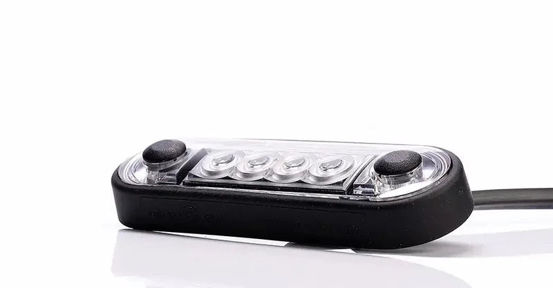 Tralert Fristom - fanale di segnalazione a LED bianca | 12-24v | 15 cm. di cavo