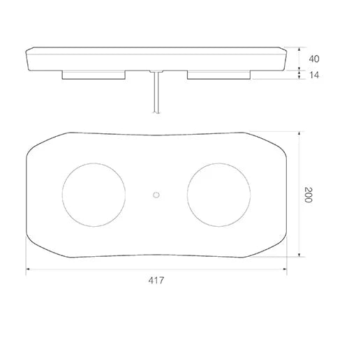 ElectraQuip - Barra luminosa a LED R65, 417 mm, montaggio magnetico, 10-30 V |