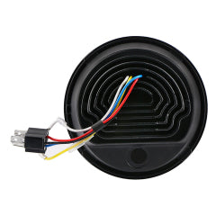 LED HEADLIGHT 5.75" HOUSING WITH BLACK POSITION