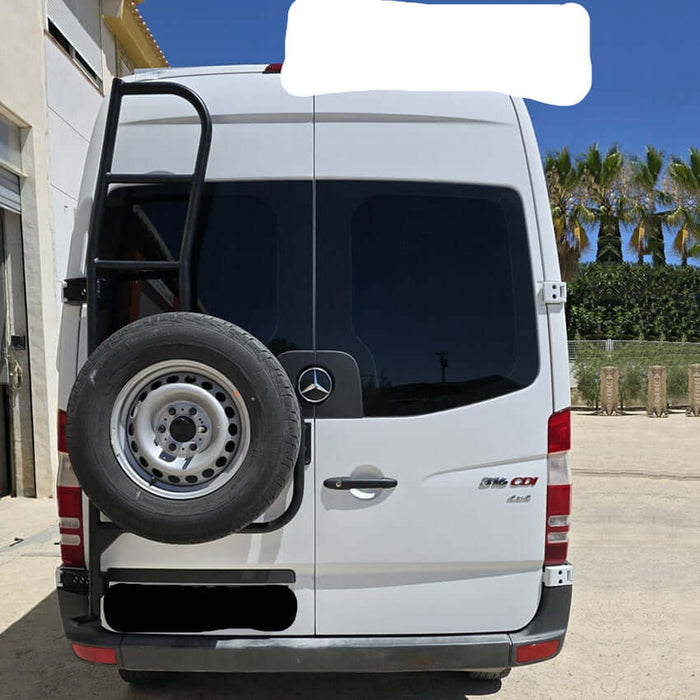 Koru Soluciones per Mercedes Sprinter / VW Crafter (III Gen.) Supporto Ruota Posteriore Regolabile con Scala