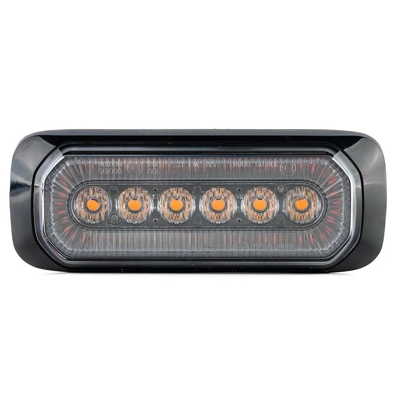 R65 -TRALERT - LED R65 flash + anello Halo, ambra/rosso 12-24v