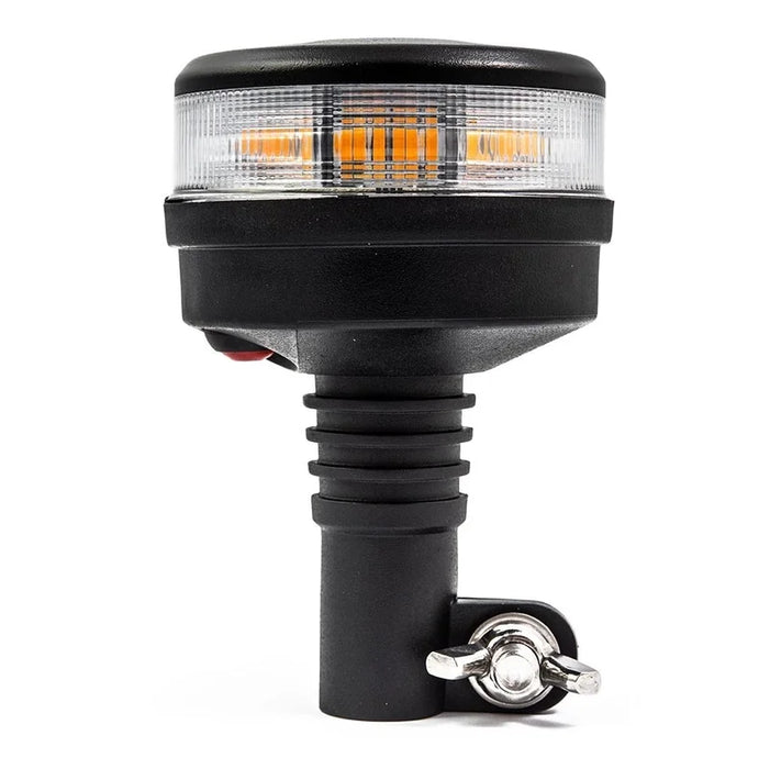 R65 -TRALERT - Torcia LED R65 ambra con lente trasparente | 12-24v | base DIN