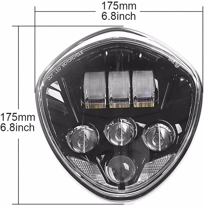 FARO LED PARA MOTO VICTORIA -CROSS COUNTRY/VEGAS