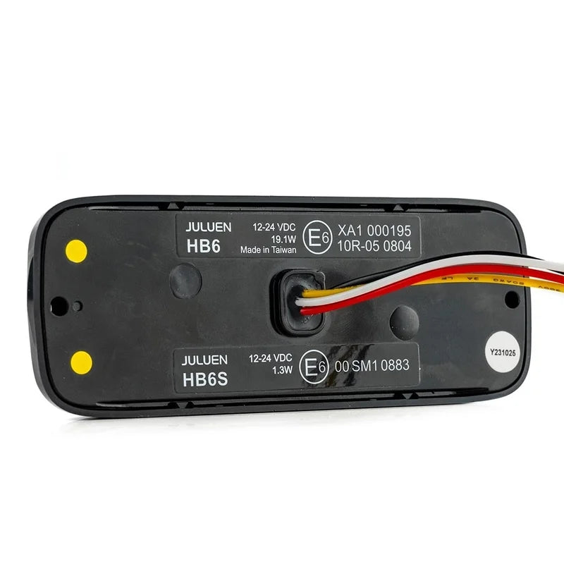 R65 -TRALERT - LED R65 flash + anello Halo, ambra/rosso 12-24v