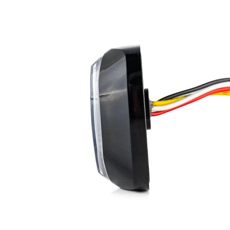 R65 -TRALERT - LED R65 flash + anello Halo, ambra/rosso 12-24v