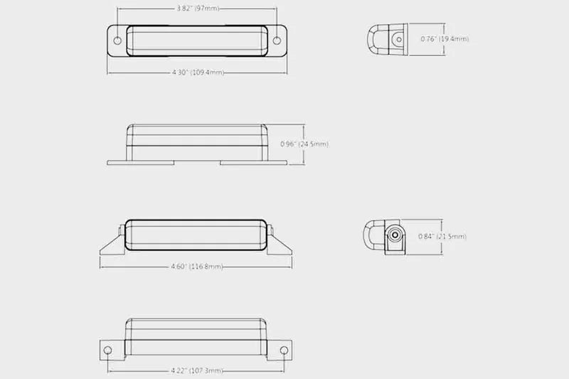 R65 -TRALERT - Torcia LED slimline | R65 | 12-24v