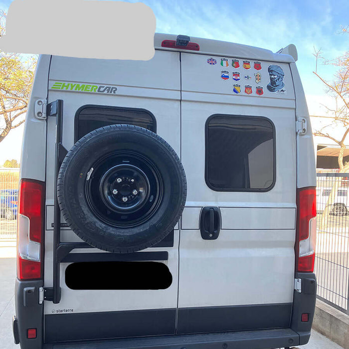 Koru Soluciones Ducato / Boxer / Jumper / RAM Supporto Ruota Posteriore Regolabile senza Scala