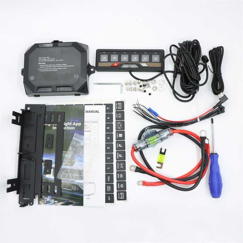 Pulsantiera Elettronica auto e barche 6 POSIZIONI