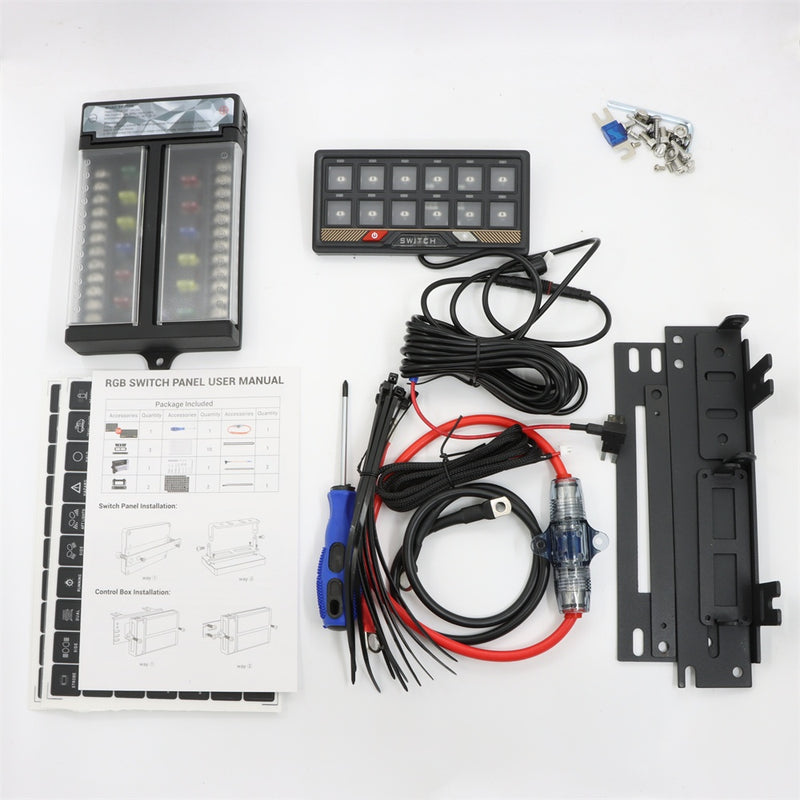 Pulsantiera Elettronica auto e barche 12 Posizioni