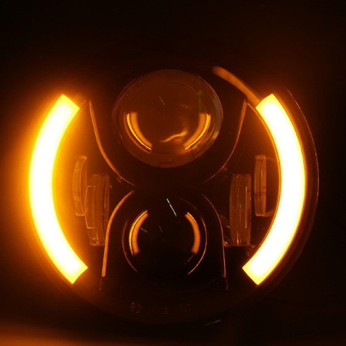 FARO DELANTERO LED PARA MOTO/COCHE (luz de carretera y de cruce - 7 pulgadas)