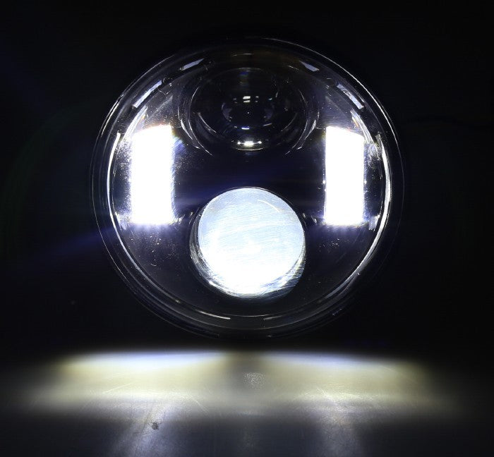 MOTORCYCLE FRONT LED HEADLIGHT ( HARLEY-DAVIDSON - 4.65 inches / Motorcycle Headlamps)