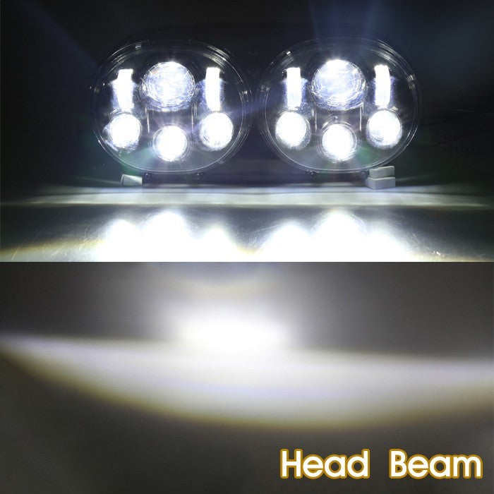 7" DUAL LED HEADLIGHT for 2004~2013 Harley Davidson Road Glide