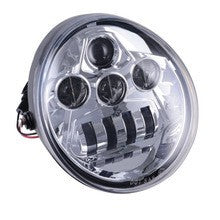 LED HEADLIGHT for Harley Davidson - V ROAD - BLACK - 60W