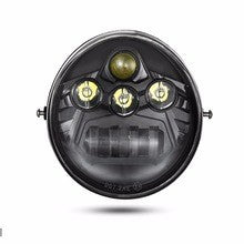 LED HEADLIGHT for Harley Davidson - V ROAD - BLACK - 60W