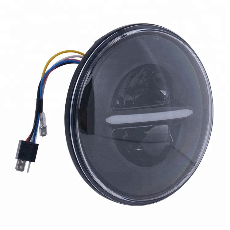 LED HEADLIGHT 5.75" HOUSING WITH BLACK POSITION