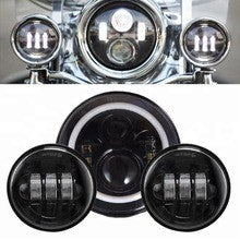SET FRONT LED ANTI-FOG LIGHTS -30W- BLACK -