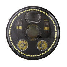 5.75" THOR LED HEADLIGHT WITH HALO - BLACK BACKGROUND