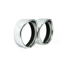 7 INCH EYELID FOR MOTORCYCLE HEADLIGHT - CHROME -