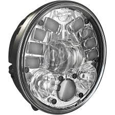 5.75" LED FRONT HEADLIGHT with Gravity Sensor for motorcycle and car - CHROME -