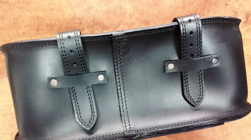 BOLSA DE MOTO CUSTOM "PACH" - MODELO ZUKI TRAVEL - NEGRO -