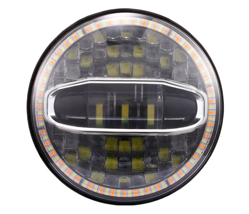 FARO DELANTERO LED "HENRY" 7 PULGADAS ÓPTICA REFLECTANTE DRL Y HALO