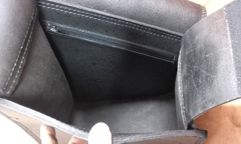 BOLSA CHOPPERS "PACH" EN PIEL DE TORO - PARA MOTO HD -