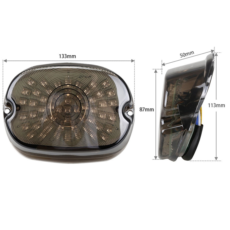 HEADLIGHT ED Rear Tail Light Brake Light For Harley Softail Sportster