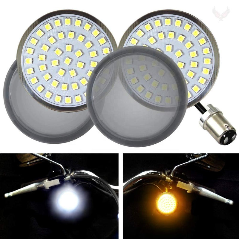 DISC INSERT SET 22 FOR HD TURN SIGNALS AMBER - 1156 CONNECTION - REAR