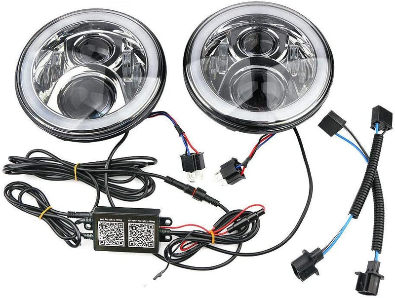 FARO DELANTERO LED PARA JEEP WRANGLER/MOTO LUZ DE CARRETERA/LUZ DE CRUCE 7' - 50W -