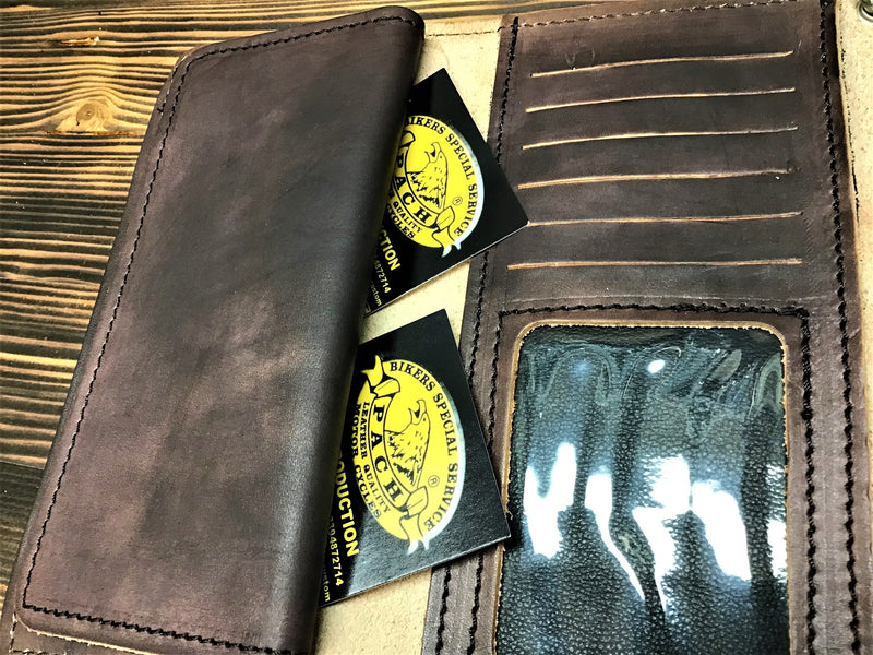 BILLETERA "PACH" LÍNEA BILLETERA BIKER PARA HOMBRE-CRAZY CHOPPER-