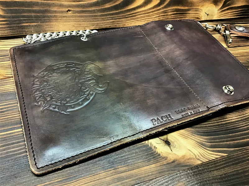 BILLETERA "PACH" LÍNEA BILLETERA BIKER PARA HOMBRE-CRAZY CHOPPER-