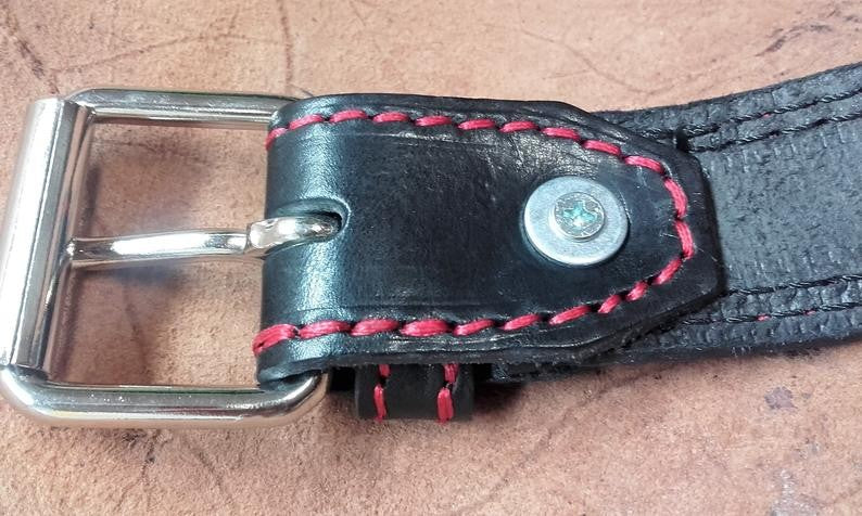 CINTURÓN DE PIEL VAQUETA "PACH" PARA HOMBRE