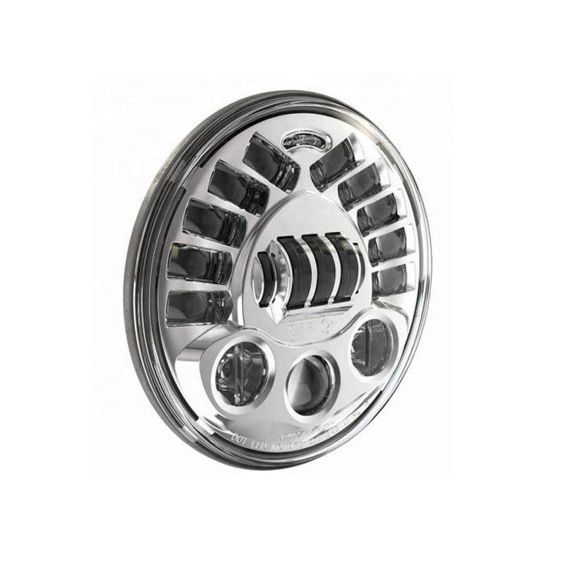 7" LED HEADLIGHT WITH DIRECTION FUNCTION 7" - CHROME BACKGROUND -